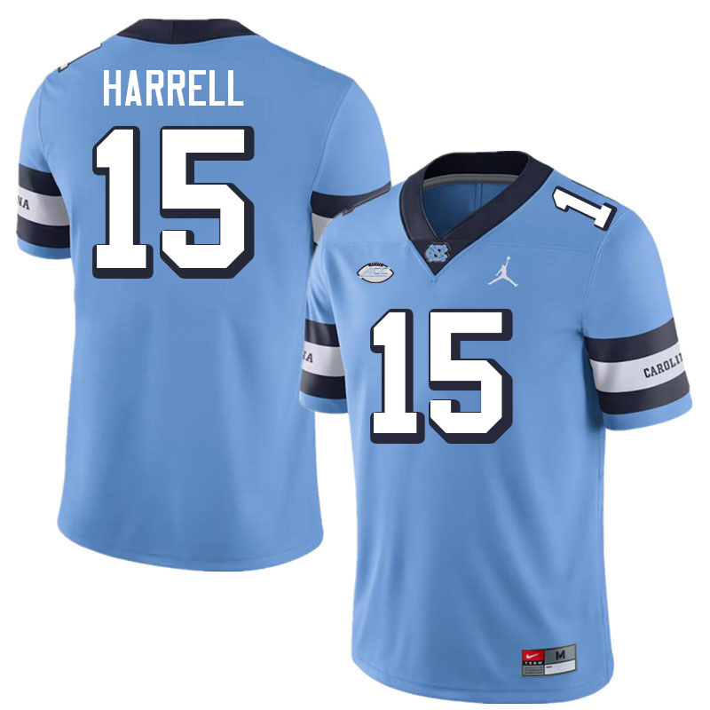 Men #15 Conner Harrell North Carolina Tar Heels College Football Jerseys Stitched-Throwback